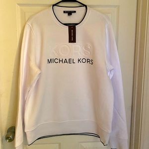 White Michael Kors sweatshirt. Size Large